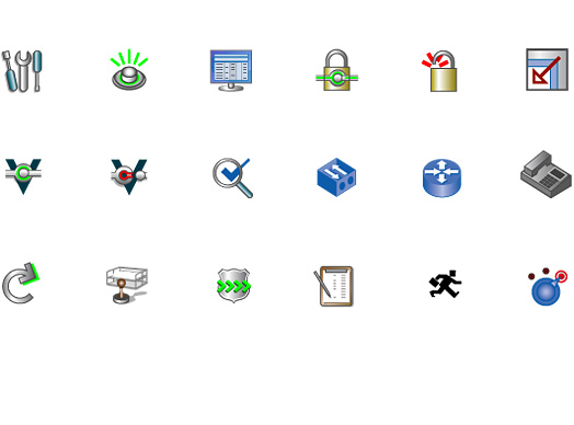 Graphic user interface icons