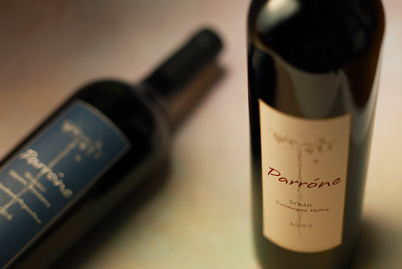 Parrone wine label design